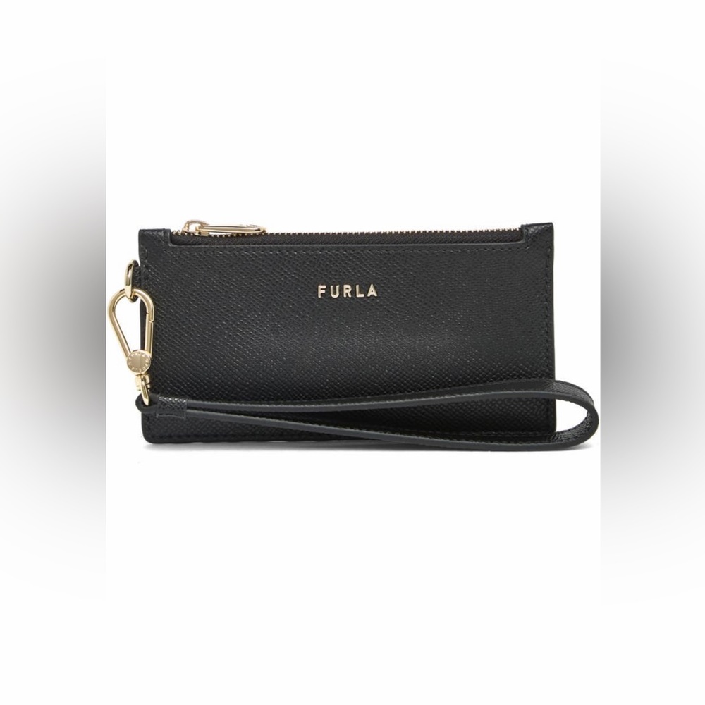 NWT Furla Classic Credit Card Case Leather Wallet